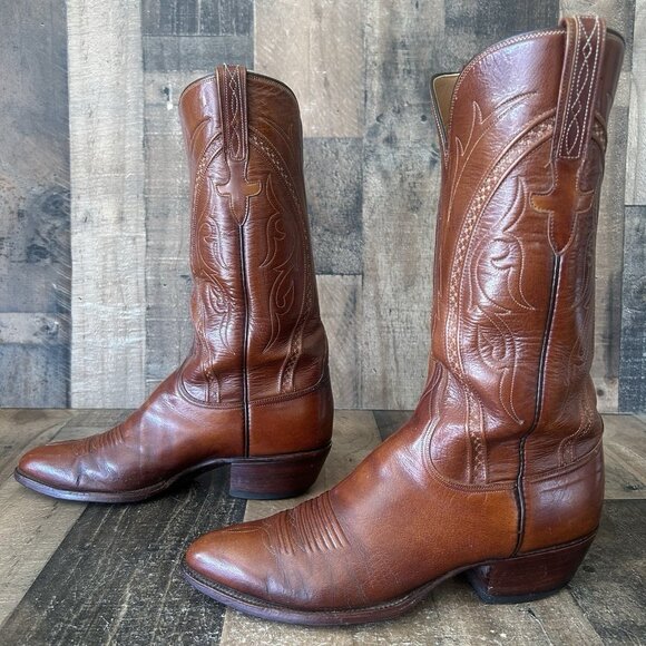 Lucchese L6616 San Antonio Vintage Western Cowboy Boots Mens 9 D - Picture 12 of 12
